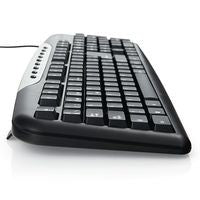 Teclado VERBATIM Multimedia Alámbrico USB - Negro