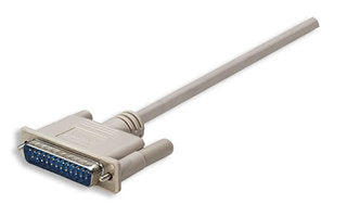 CABLE NULL MODEM DB9H DB25M 1.8M MOL .